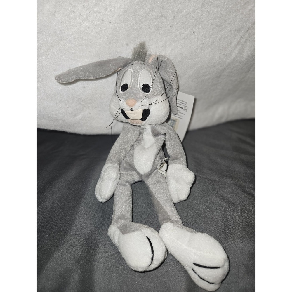 NWT Vintage 1997 Warner Bros. Novelty Looney Tunes Bugs Bunny Bean Bag And Taz